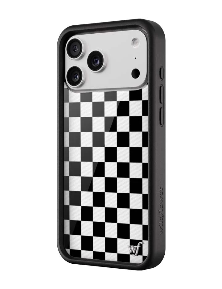 Checkers | Black iPhone Case