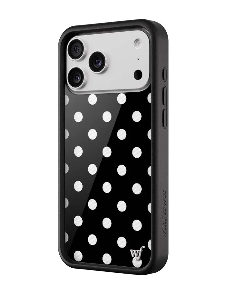 Polka Dot | Black and White iPhone Case