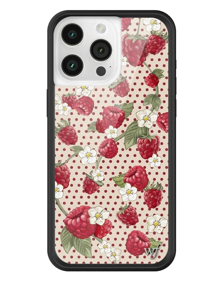 Raspberry Polka Dot iPhone Case
