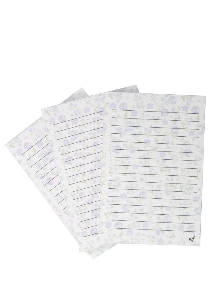 Lilac & Blue Floral Notepad