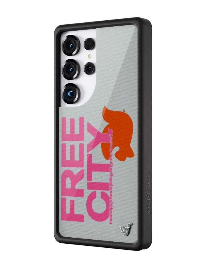 THE MADHAPPY & FREECITY TOGETHERFOREVER / GREY & PINK Samsung Galaxy Case