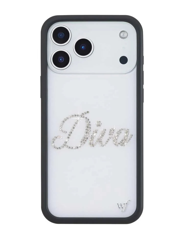 Frankies Bikinis Rhinestone Diva iPhone Case