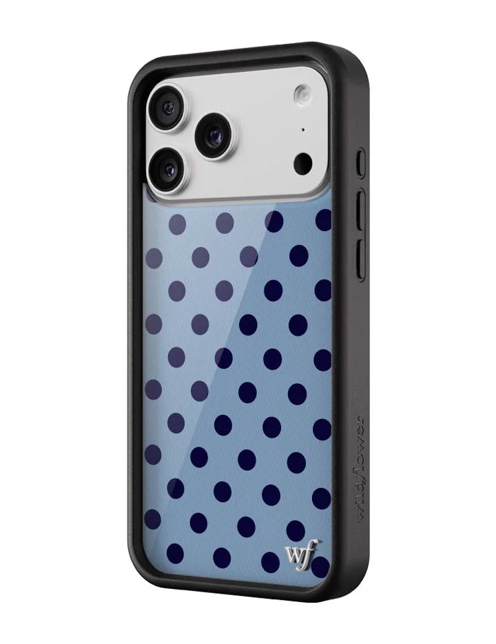 Polka Dot | Blue and Navy Blue iPhone Case