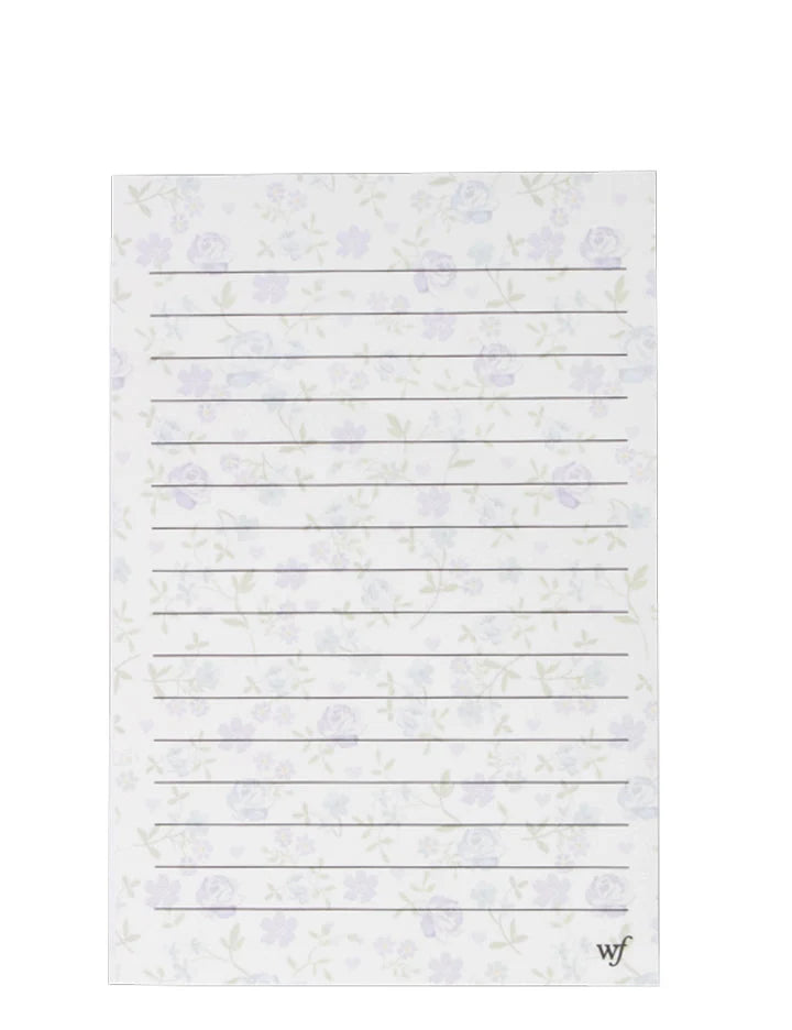 Lilac & Blue Floral Notepad