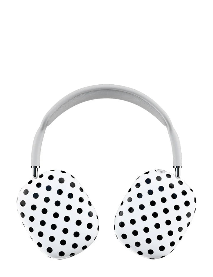 Polka Dot | White and Black Airpod Max Cover